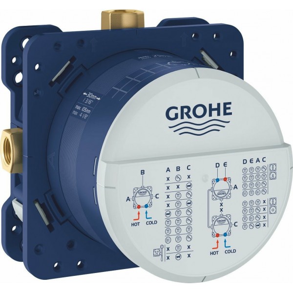 Grohe Smart Control 29126GNO Εντοιχιζόμενη Θερμοστατική Μπαταρία 3 Εξόδων  Θερμοστατικές Λουτρού-Nτουσιέρας Grohe