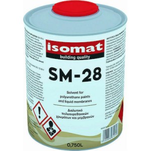 ISOMAT SM-28 Διαφανο  Διαλυτικό πολυουρεθανικών. 4 kgr
