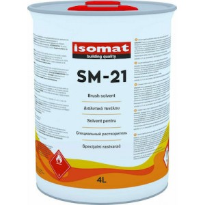 ISOMAT SM-21  Διαφανο Διαλυτικό πινέλου.4 Lt