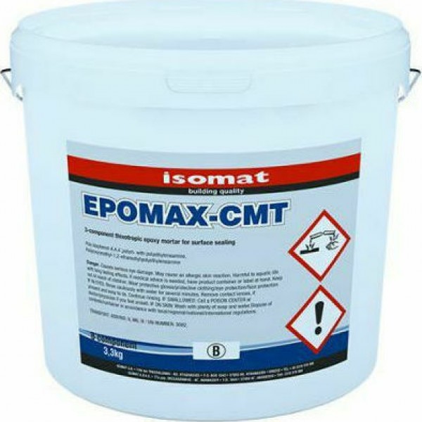 Isomat EPOMAX-CMT 25 kg Θιξοτροπική Εποξειδική Επίστρωση 3 Συστατικών isomat epoxy