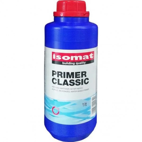 Primer Classic Isomat 1 lt Ακρυλικό μικρονιζέ αστάρι νερού  Αστάρια χρωμάτων
