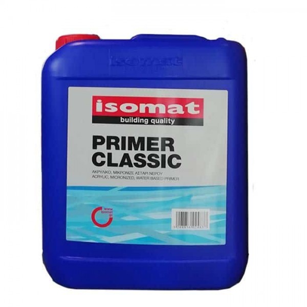 Primer Classic Isomat 5 lt Ακρυλικό μικρονιζέ αστάρι νερού Αστάρια χρωμάτων