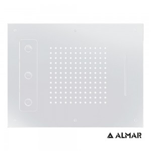 Κεφαλή Ντους Οροφής Εντοιχισμού - Almar E044189-300 - Spin Temptation - Ματ Λευκό 63x48cm