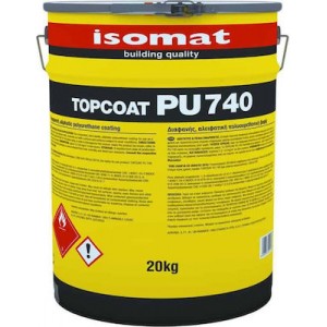 Isomat TOPCOAT-PU 740 20 kg Διαφανής Αλειφατική Πολυουρεθανική Βαφή