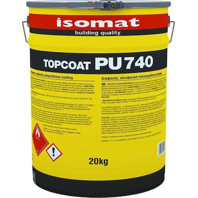 Isomat TOPCOAT-PU 740 20 kg Διαφανής Αλειφατική Πολυουρεθανική Βαφή
