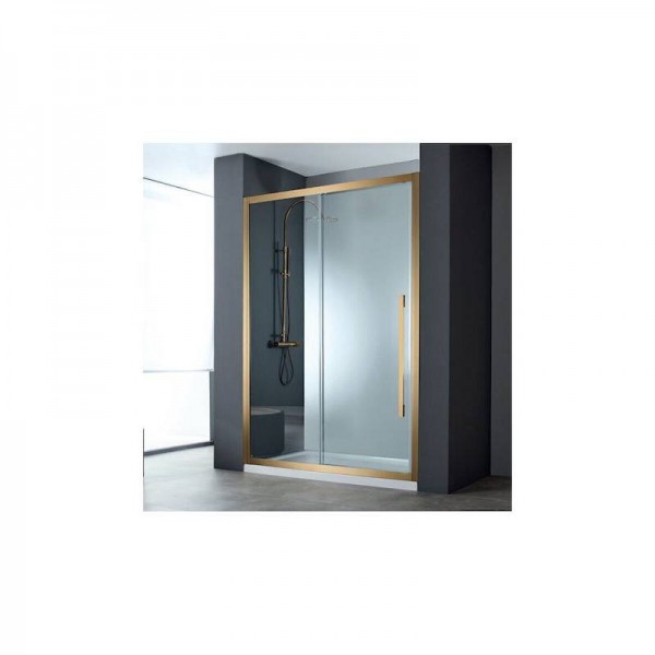 Devon Noxx Διαχωριστικό Ντουζιέρας με Συρόμενη Πόρτα 137-139x200cm Clean Glass Bronze Brushed Devon