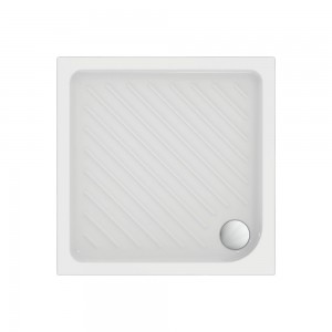 Ideal Standard Eurovit Ντουσιέρα κεραμική τετράγωνη 70x70x4 cm T468501 λευκό