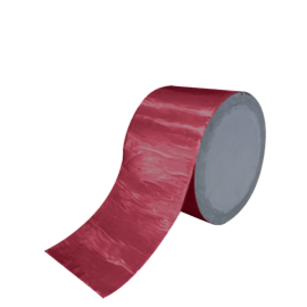 ISOMAT BITUMINOUS TAPE RED Αυτοκόλλητη, ασφαλτική σφραγιστική ταινία με εξωτερική επικάλυψη χρωματισμένου αλουμινίου.15 cm x 10 m Στεγανωτικές Μεμβράνες Στεγών,Isomat