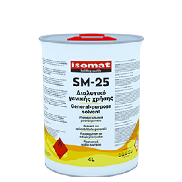 ISOMAT SM-25 Διαφανο Διαλυτικό γενικής χρήσης.4lt Διαλυτικα Isomat