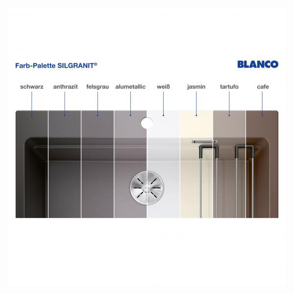 Blanco Etagon 8 Ένθετος Ανοξείδωτος Νεροχύτης από Συνθετικό Γρανίτη Μ78xΠ51cm Tartufo Sinks