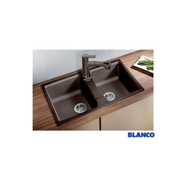 Blanco Lexa 8 Ένθετος Νεροχύτης από Συνθετικό Γρανίτη Μ78xΠ50cm Black Sinks