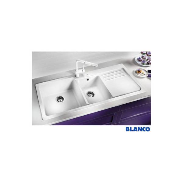 Blanco Naya 8 S Ένθετος Νεροχύτης από Συνθετικό Γρανίτη Μ116xΠ50cm White Sinks