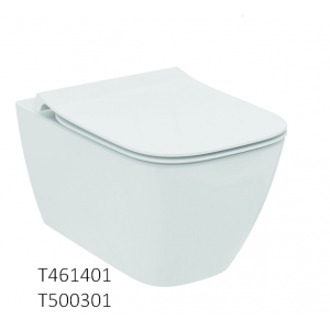 Ideal Standard i.Life b T461401s  Κρεμαστή Λεκάνη Rimless Με Κάθισμα  slim Soft Closing