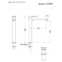 Eurorama Quadra 144309P-110 Inox Υψηλή Μπαταρία Nιπτήρος Σειρά Quadra Inox