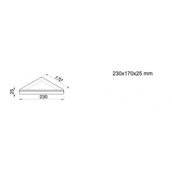 Καμπινες Μπανιου - Geesa Frame 8803-400 Black Matt Γωνιακή Εταζέρα Με Αφαιρούμενη Θήκη Frame Black Matt
