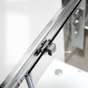 Devon Primus Plus Slider Chrome SLT110C-100+2xD3 114-117x195cm Clean Glass Πόρτα Ντουζιέρας Με 1 Σταθερό & 1 Συρόμενο Φύλλο Primus Plus Slider  (1+1) 195 cm Clean Glass 