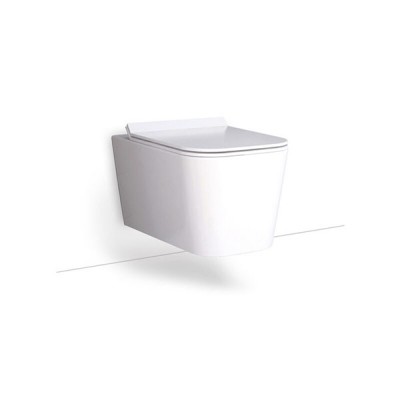 Bianco Ceramica Enzo Rimless 55,5 Λεκάνη Κρεμαστή  White Matt NZ11500SC-301