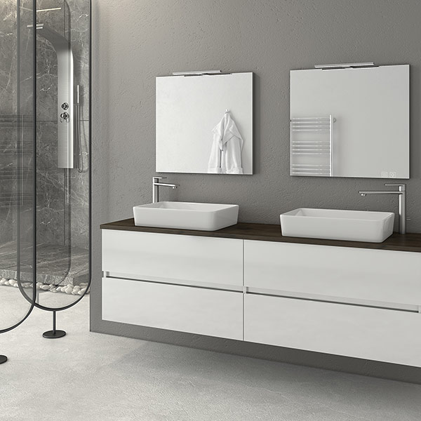 Drop LUXUS 160 White – 1 έπιπλο μπάνιου κρεμαστό Luxus