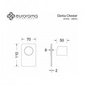 Eurorama Eletta Chester Μίκτης Εντοιχισμού 1 Εξόδου Με Χρώμα Χρυσό Brushed 168055SL-201