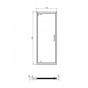 Καμπινες Μπανιου - Ideal Standard Connect 2 - Ανοιγόμενη πόρτα καμπίνας Pivot PV 80, K9268V3