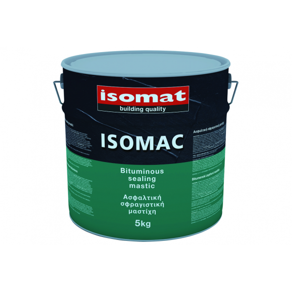 Isomat Isomac 5 kg Ασφαλτική Σφραγιστική Μαστίχη Βοηθητικα υλικα στεγανωσεων -Οπλισμοι-Ασφαλτόπανα