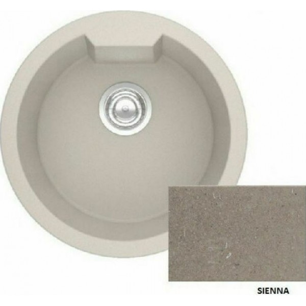 Νιπτηρες - Sanitec Ultra Granite 810 Ένθετος Νεροχύτης 51x51cm Sienna