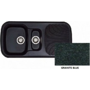 Sanitec Premium 301 Ένθετος Νεροχύτης 97x50cm Granite Blue