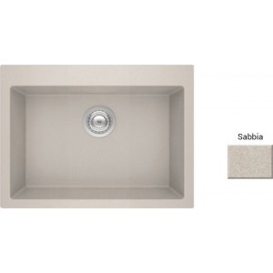 Sanitec Ultra Granite 815 Ένθετος Νεροχύτης 70x50cm Sabbia