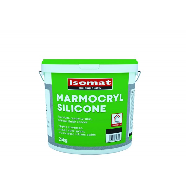 Isomat Marmocryl Silicone Decor 25 kg Σιλικονούχος  Παστώδης Έγχρωμος Υδαταπωθητικός Σοβάς