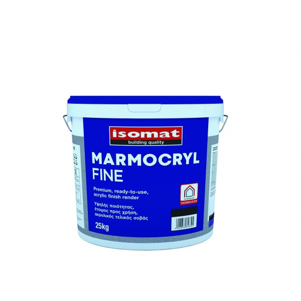 Isomat Marmocryl Fine 25 kg Ακρυλικός Έγχρωμος Υδαταπωθητικός Σοβάς