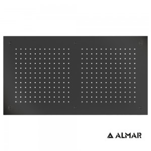 Κεφαλή Ντους Οροφής Εντοιχισμού - Almar E044088-411 - Rectangular Temptation - Black Brushed PVD 70x38cm
