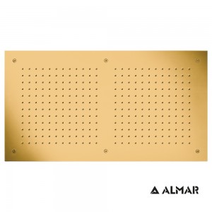 Κεφαλή Ντους Οροφής Εντοιχισμού - Almar E044088-211 - Rectangular Temptation - Gold Brushed PVD 70x38cm