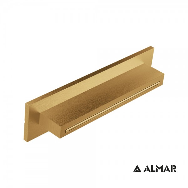 Almar XL-Waterfall Shower Head Ορθογώνια Κεφαλή Ντουζ Κωδικός: E044273-211 Industrial Brushed Gold