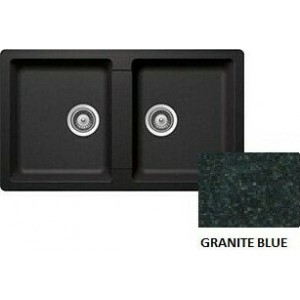 Sanitec Classic 334 Ένθετος Νεροχύτης 86x50cm Granite Blue