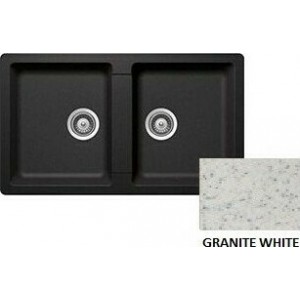 Sanitec Classic 334 Ένθετος Νεροχύτης 86x50cm Granite White