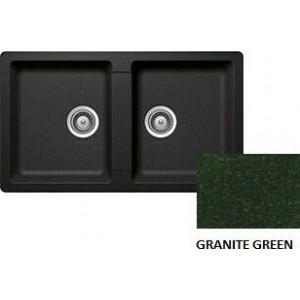 Sanitec Classic 334 Ένθετος Νεροχύτης 86x50cm Granite Green