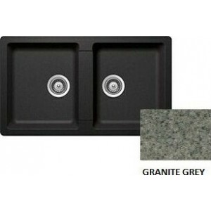 Sanitec Classic 334 Ένθετος Νεροχύτης 86x50cm Granite Grey
