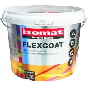ΙSOMAT FLEXCOAT  3 lt Υψηλής ποιότητας ελαστικό, στεγανωτικό χρώμα 