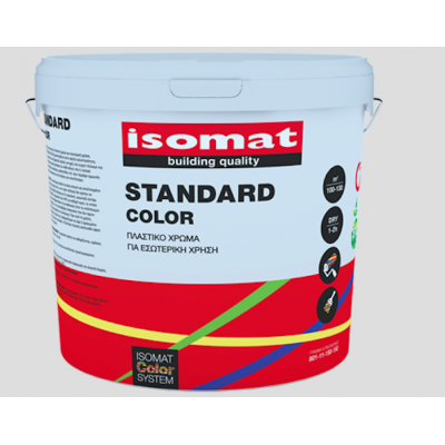 ISOMAT STANDARD COLOR  Πλαστικό χρώμα για εσωτερική χρήση Λευκό 3 lt