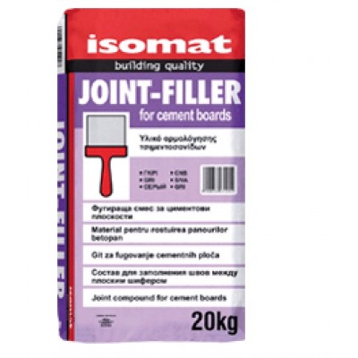Isomat JOINT-FILLER 20 kg Υλικό Αρμολόγησης Τσιμεντοσανίδων