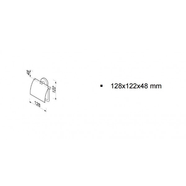 Αξεσουαρ Μπανιου -  Aξεσουαρ μπανιου,Geesa Nemox 6508 Χαρτοθήκη Με Κάλυμμα