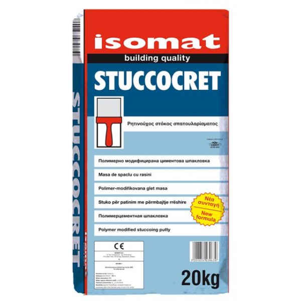 Isomat Stuccocret  Στόκος σπατουλαρίσματος 20 KGR Στόκοι χρωμάτων