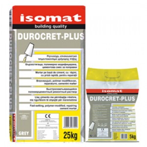 Isomat DUROCRET-PLUS 25 kg Ρητινούχο & Ινοπλισμένο Επισκευαστικό Τσιμεντοκονίαμα