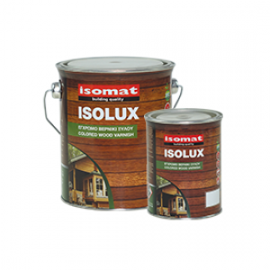 ISOLUX  ISOMAT Έγχρωμο βερνίκι ξύλου σε έτοιμες αποχρώσεις 0,75 LT   καρυδιά ανοιχτή σατινε