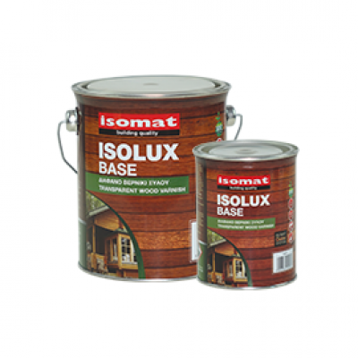 ISOLUX BASE ISOMAT  Διάφανο βερνίκι ξύλου με δυνατότητα χρωματισμού 2,5 LT Satine