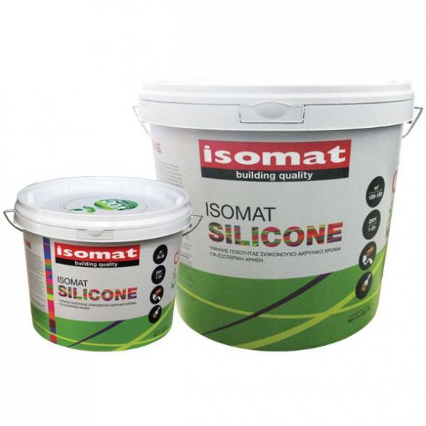 ISOMAT SILICONE 3 lt Υψηλής ποιότητας σιλικονούχο  χρώμα νέας γενιάς για εξωτερική χρήση.