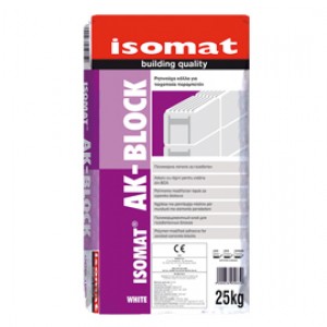 ISOMAT AK-BLOCK  Ρητινούχα κόλλα για τοιχοποιία πορομπετόν (alfa-block)