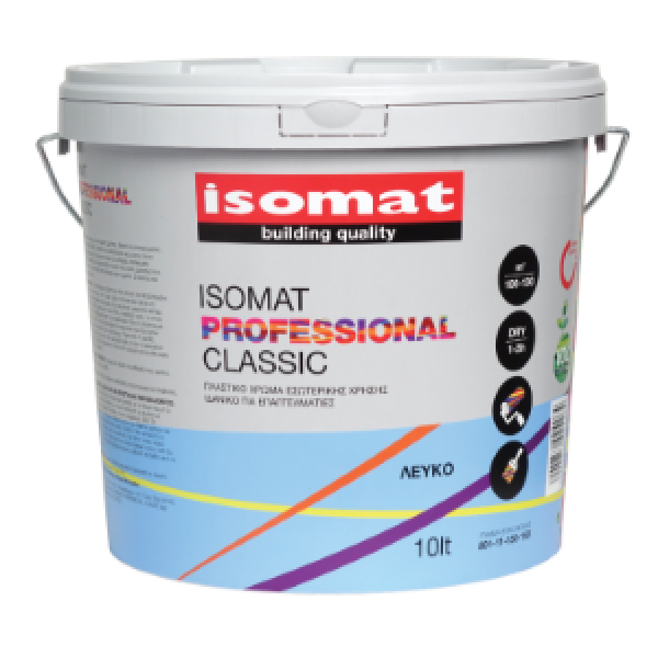 ISOMAT PROFESSIONAL CLASSIC 3 lt πλαστικο χρωμα εσωτερικης χρησης 