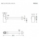 Eurorama R0262 Χρωμέ Σιφών Νιπτήρος Minimal