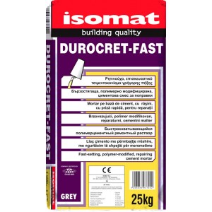 Isomat DUROCRET-FAST 25 kg Ρητινούχο Επισκευαστικό Τσιμεντοκονίαμα Γρήγορης Πήξης
